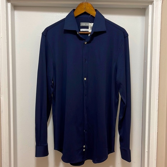 Michael Kors Knit Dress Shirt - Picture 2 of 4